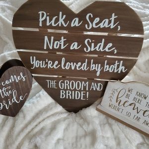 Flower Girl Basket and 2 signs